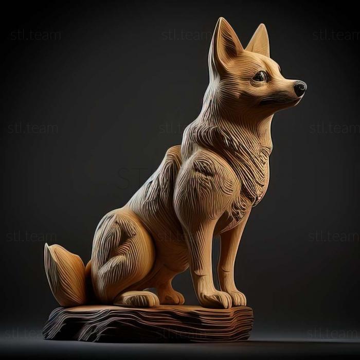 3D модель Собака норвезький бухунд (STL)